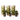 Pepino melon - 3 pcs. - Solanum Muricatum 'Pepino gold' - Height 25-40cm - ⌀9cm